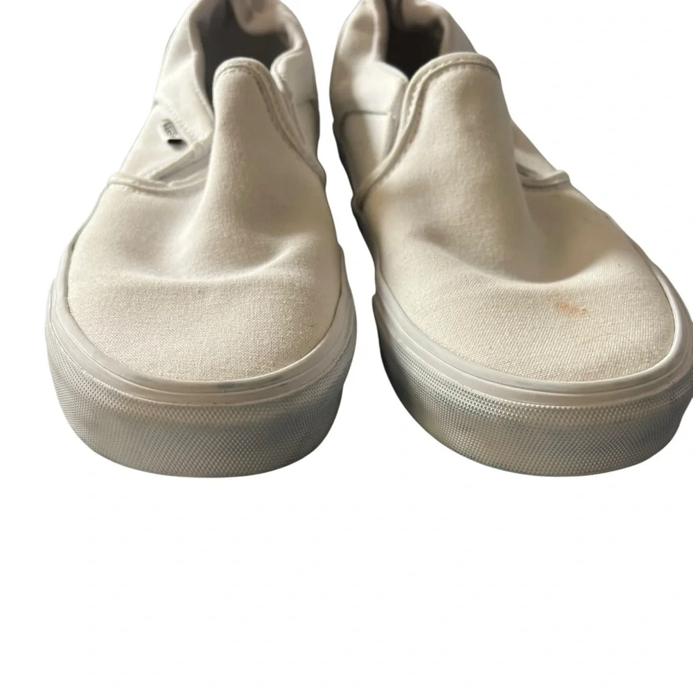 Vans Women's Classic White Slip On Sneakers